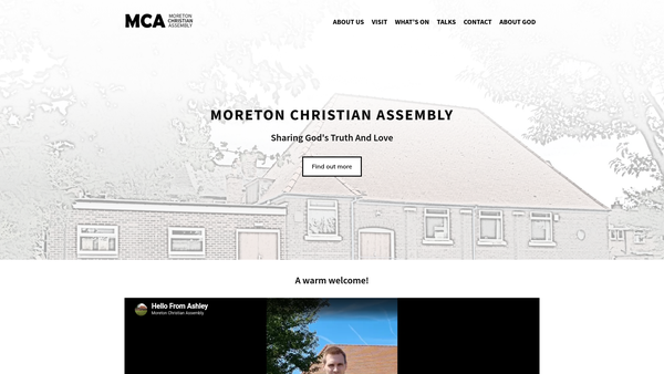 Screenshot of the The Shalom Christian Trust website
