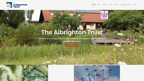 Screenshot of the The Albrighton Trust Limited website