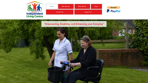 Screenshot of the Wiltshire And Bath Independent Living Trust Ltd website
