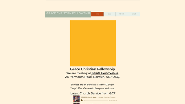 Screenshot of the Hope Community Trust website