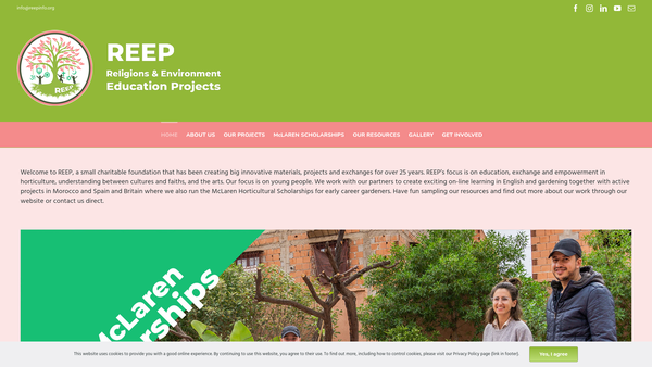 Screenshot of the Friends Of The Centre website