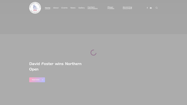 Screenshot of the The Handigolf Foundation website