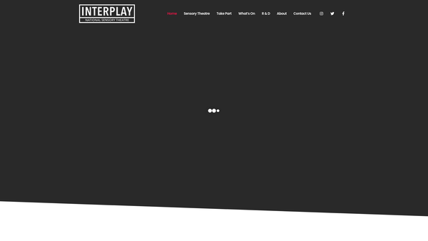 Screenshot of the Interplay Theatre Trust website