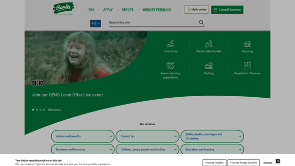 Screenshot of the Dovetail Two website