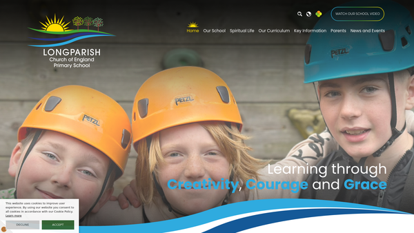 Screenshot of the Friends Of Longparish School website