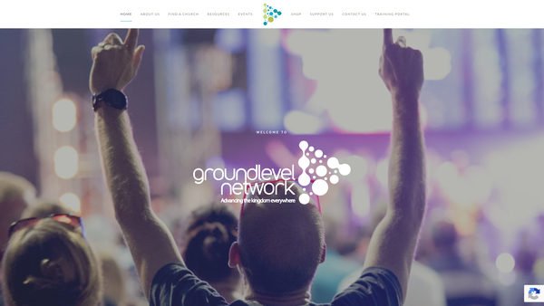 Screenshot of the Ground Level Ministry Team website