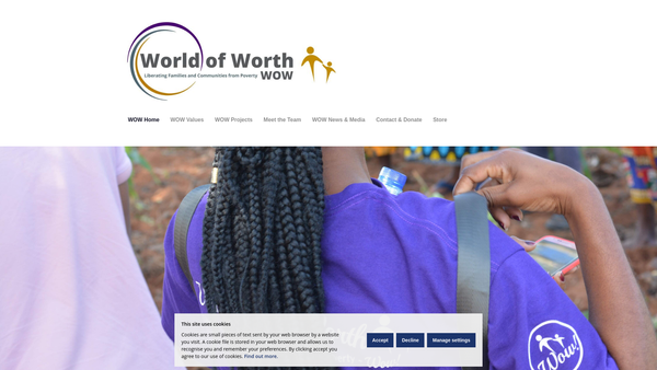 Screenshot of the Wow (World Of Worth) website