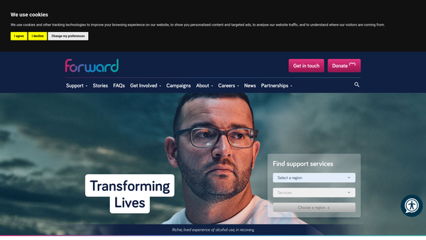 Screenshot of the The Forward Trust website