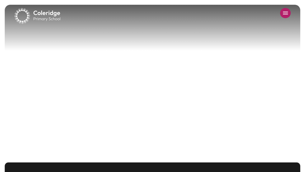 Screenshot of the Coleridge Families website