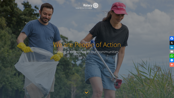 Screenshot of the Rotary Foundation Of The United Kingdom website