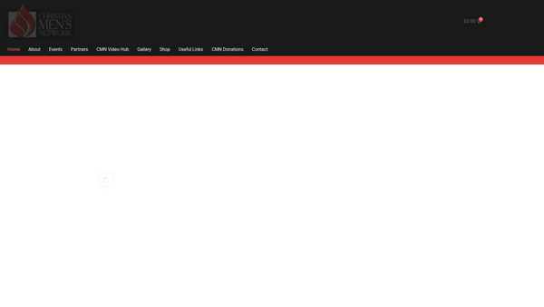 Screenshot of the Christian Mens Network website