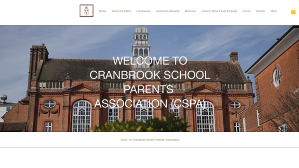 Screenshot of the Cranbrook School Parents' Association website