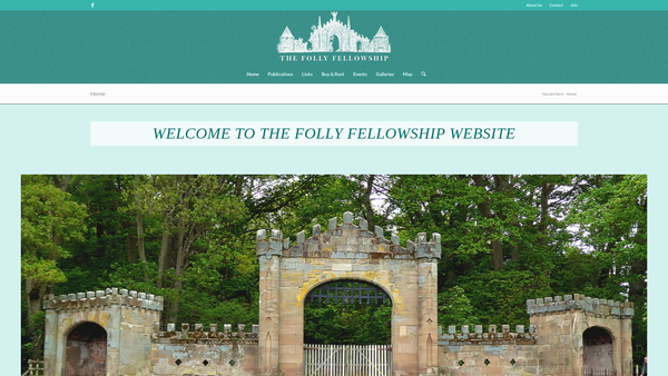 Screenshot of the The Folly Fellowship website