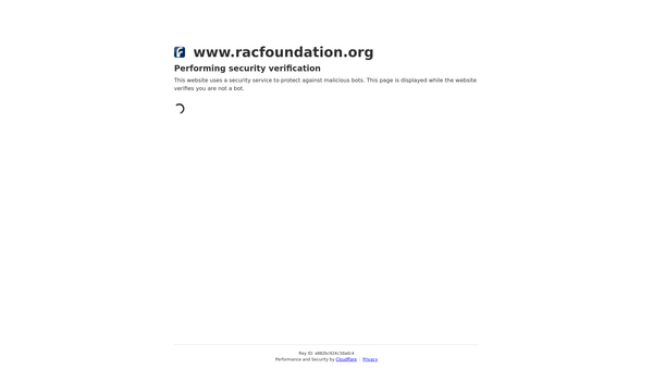 Screenshot of the Royal Automobile Club Foundation For Motoring Limited website