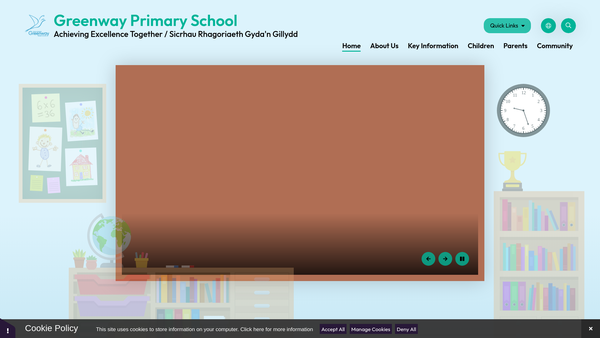 Screenshot of the Friends Of Greenway Primary School website