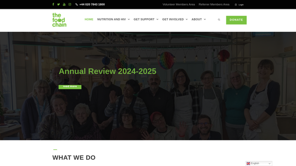 Screenshot of the The Food Chain (UK) Limited website