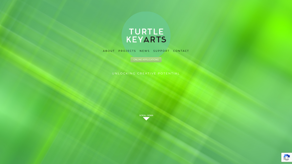 Screenshot of the Turtle Key Arts Centre Trust website