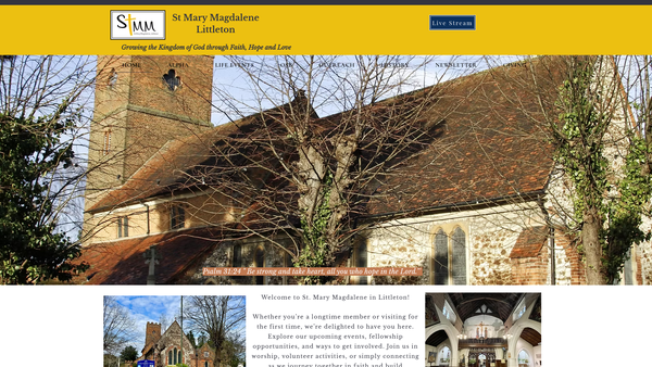 Screenshot of the Trust Property For Charitable Purposes In Connection With The Church Of England website
