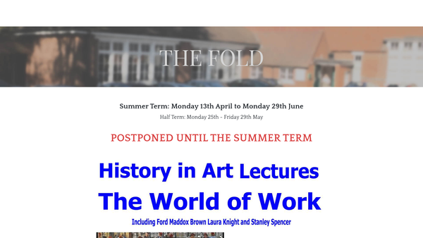 Screenshot of the Billericay Arts Association website