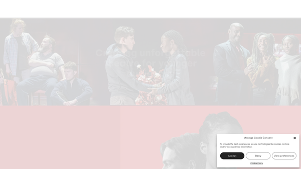 Screenshot of the Pilot Theatre Limited website