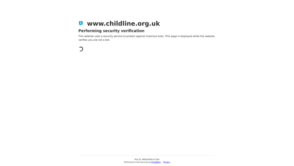 Screenshot of the Childline website