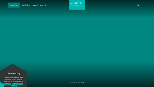 Screenshot of the The Stephen Perse Foundation Parents And Friends Association (Pfa) website