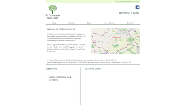 Screenshot of the Langley Park Miners Welfare Institute And Recreation Ground website