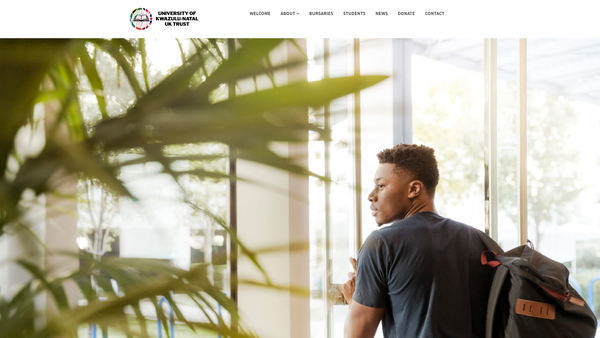 Screenshot of the University Of Kwazulu-Natal UK Trust website