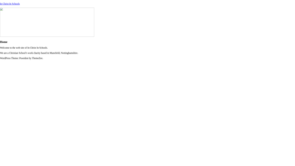 Screenshot of the In Christ In School website