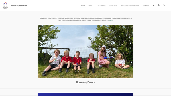 Screenshot of the Parents And Friends Of Heptonstall School website