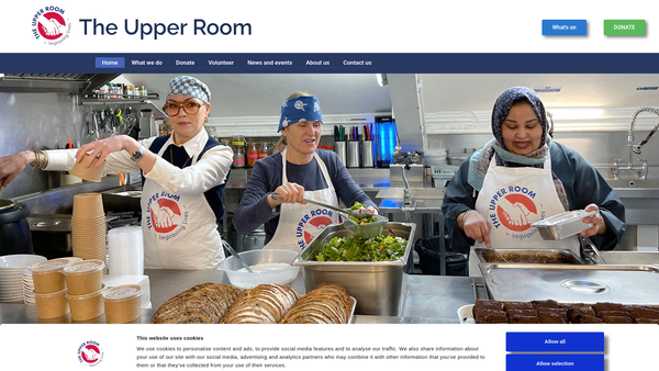 Screenshot of the The Upper Room (St Saviour's) website