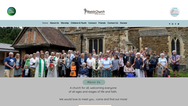Screenshot of the The Friends Of Flitwick Parish Church website