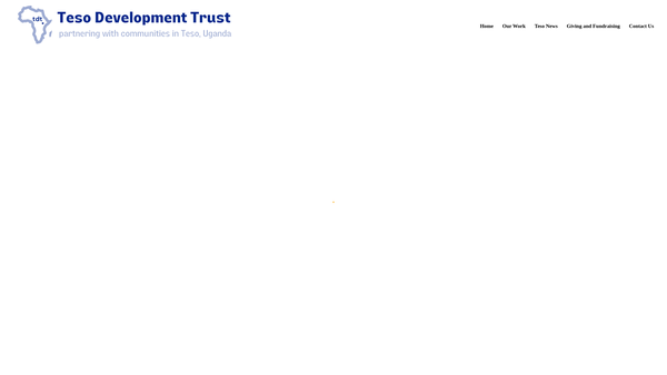 Screenshot of the Teso Development Trust website