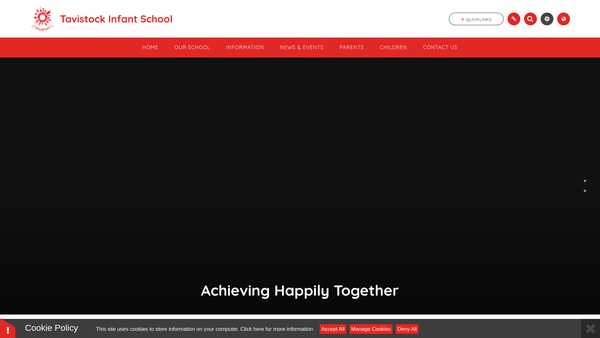 Screenshot of the Tavistock Association Of Family And Friends website