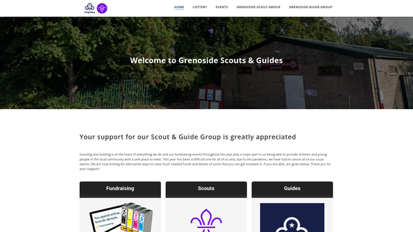 Screenshot of the 131st Sheffield (Grenoside) Guides website