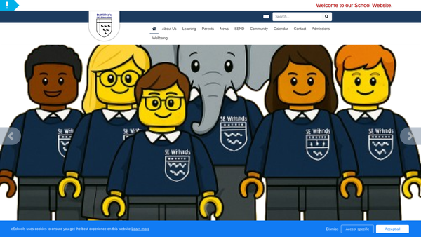 Screenshot of the Friends Of St Wilfrid's School - Haywards Heath website