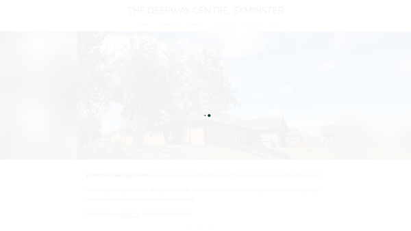 Screenshot of the The Deepway Centre Trust website