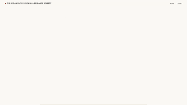 Screenshot of the The Sudan Archaeological Research Society website