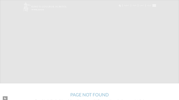 Screenshot of the Friends Of K C S website