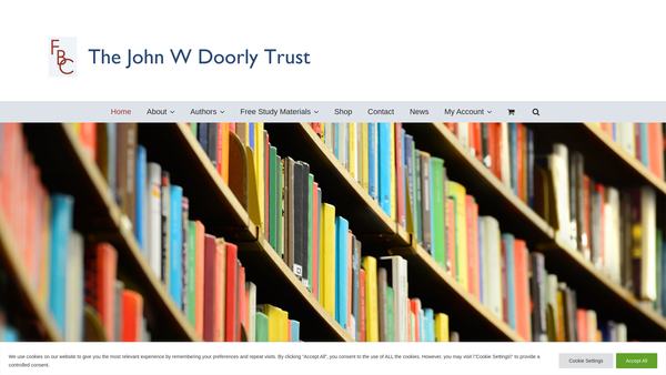 Screenshot of the The John W Doorly Trust website