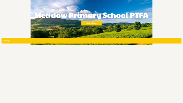 Screenshot of the Meadow Primary School PTA website
