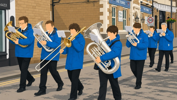 Screenshot of the New Mills Band 1812 website