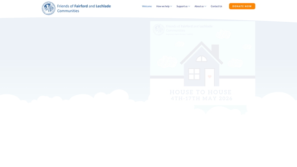 Screenshot of the The League Of Friends Of The Fairford Hospital website