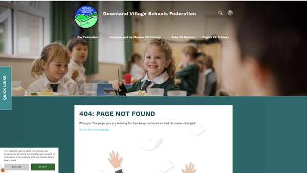Screenshot of the The Friends Of Rake School Association website