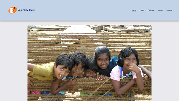 Screenshot of the The Epiphany Trust website