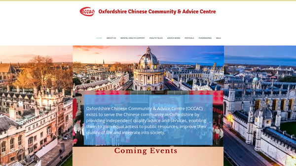 Screenshot of the Oxfordshire Chinese Community And Advice Centre website