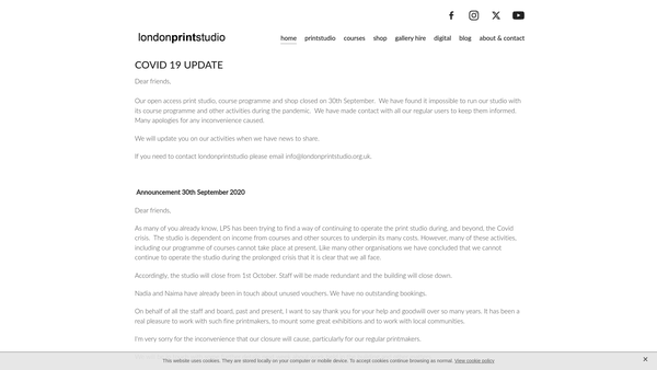 Screenshot of the lps21 ltd website
