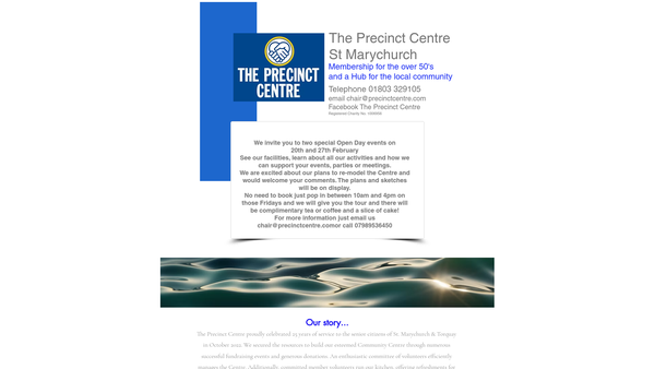 Screenshot of the St Marychurch Precinct Centre website