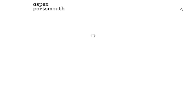 Screenshot of the The Aspex Visual Arts Trust Limited website