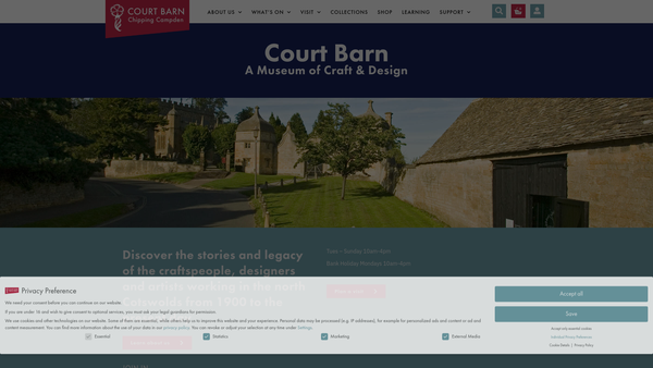 Screenshot of the The Guild Of Handicraft Trust website